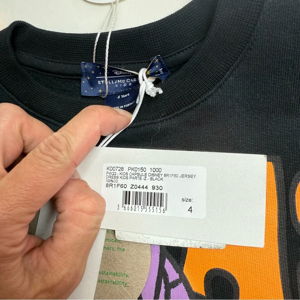 New! Stella McCartney Disney Fantasia sweatshirt dress